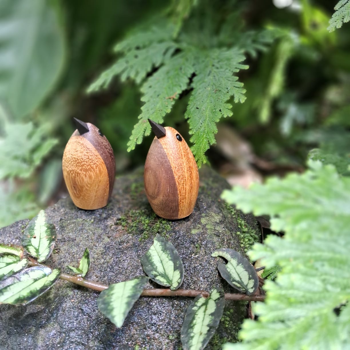 Handcrafted Wooden Bird Figurines|Unique Decorative Animal Statues for Home Décor|Wood Turning Birds |Miniature Wooden Birds | Vintage Birds